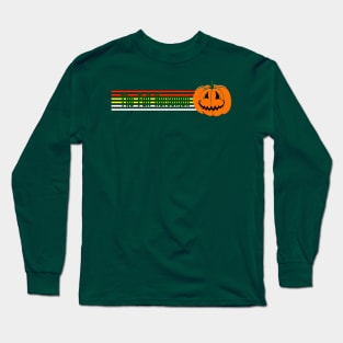 Fall Horsemen Retro Banner Pumpkin Long Sleeve T-Shirt